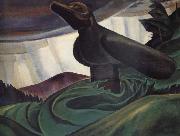 Emily Carr Big Raven oil painting